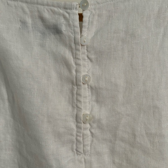 For Cynthia White Linen Dress - Picture 4 of 7